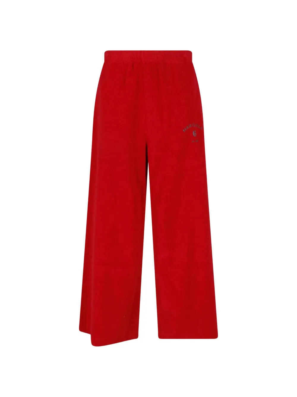 MM6 Maison Margiela brushed fleece cotton sweatpants - Rosso