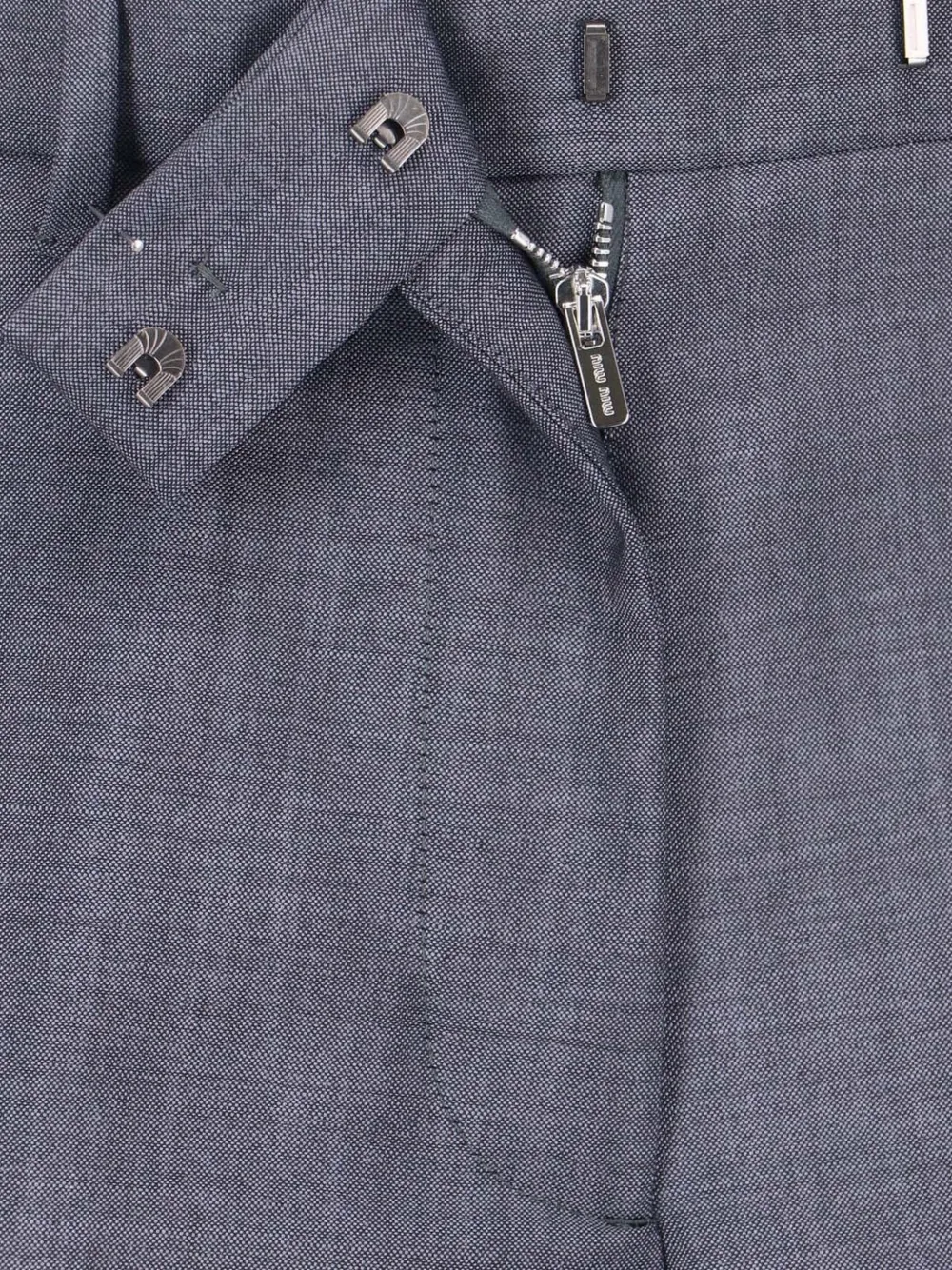Miu Kid mohair broek Grijs