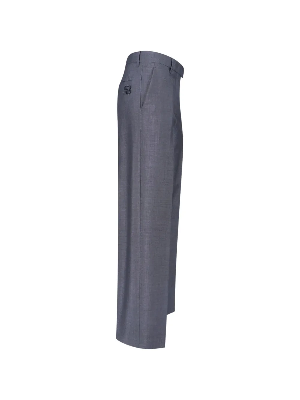Miu Kid mohair broek Grijs