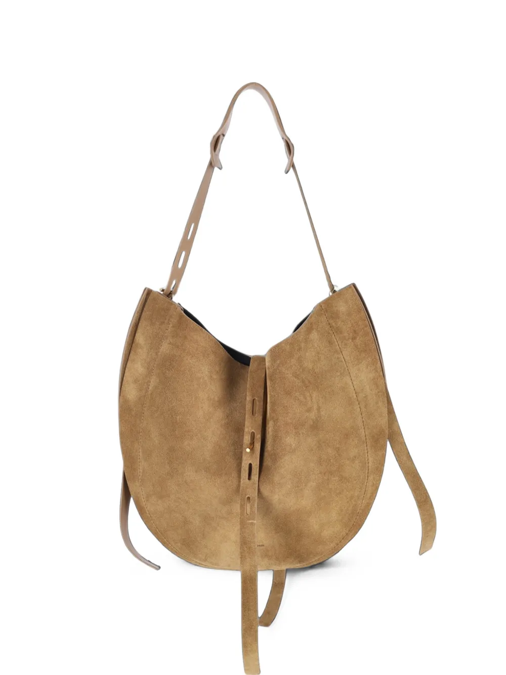 Minobossi Liz In Suede Shoulder Bag In Brown