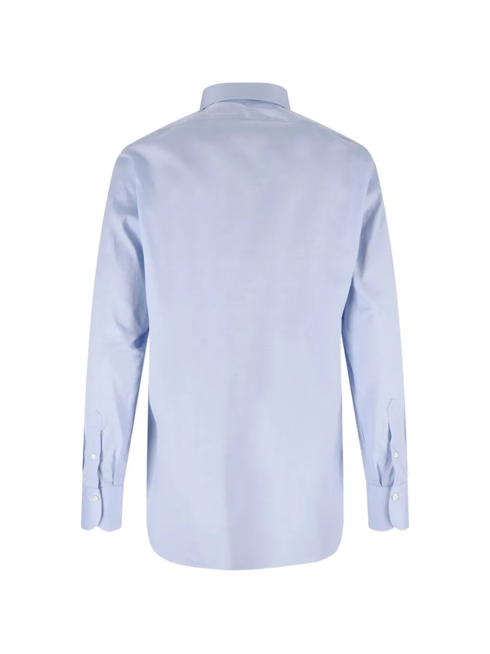 Finamore 1925 Napoli spread-collar long-sleeve shirt Blauw