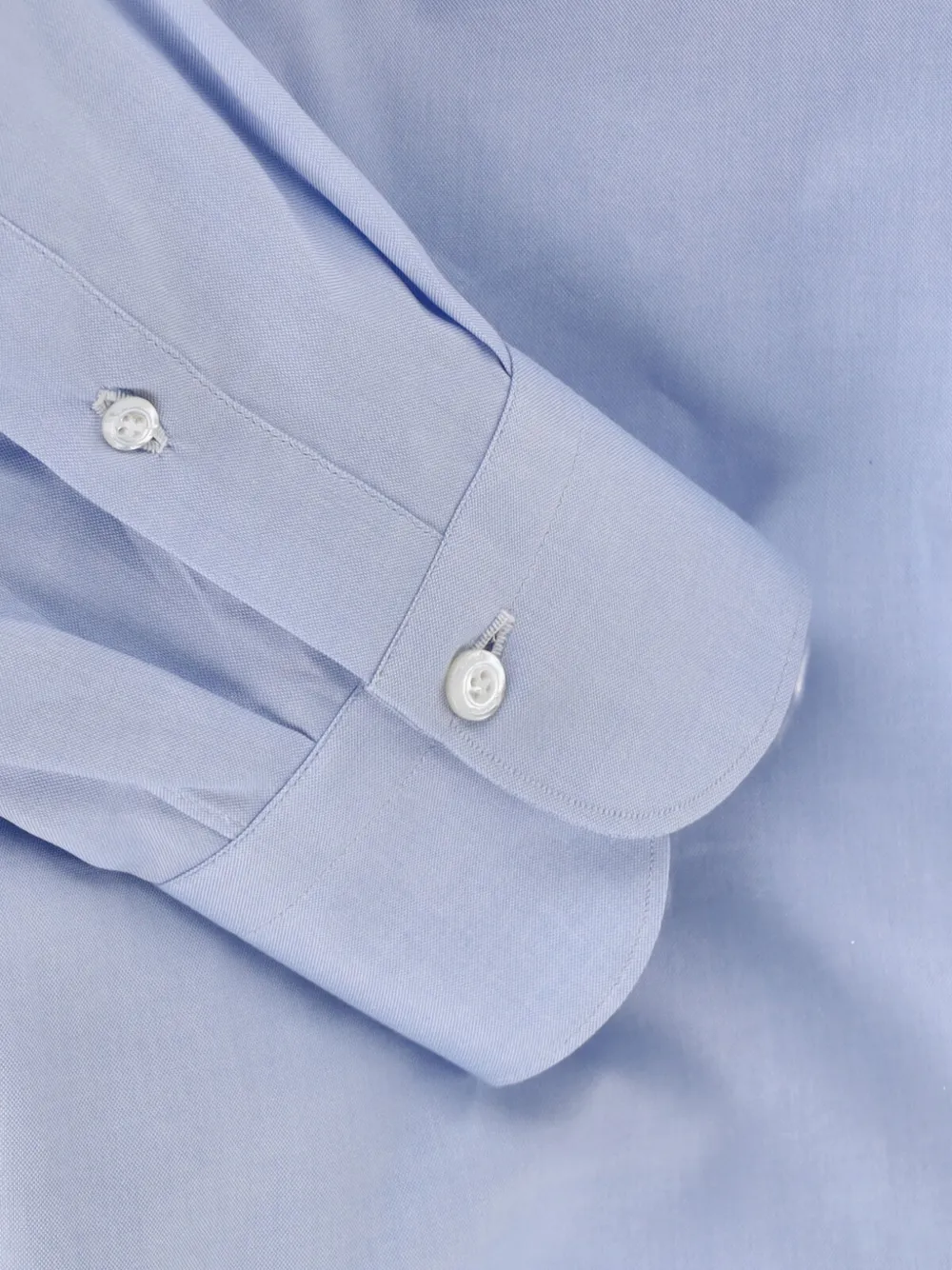Finamore 1925 Napoli spread-collar long-sleeve shirt Blauw