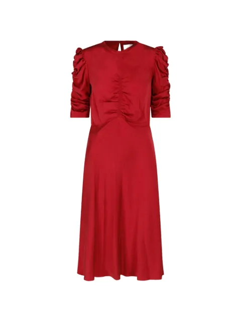 ISABEL MARANT Lemila ruched silk midi dress