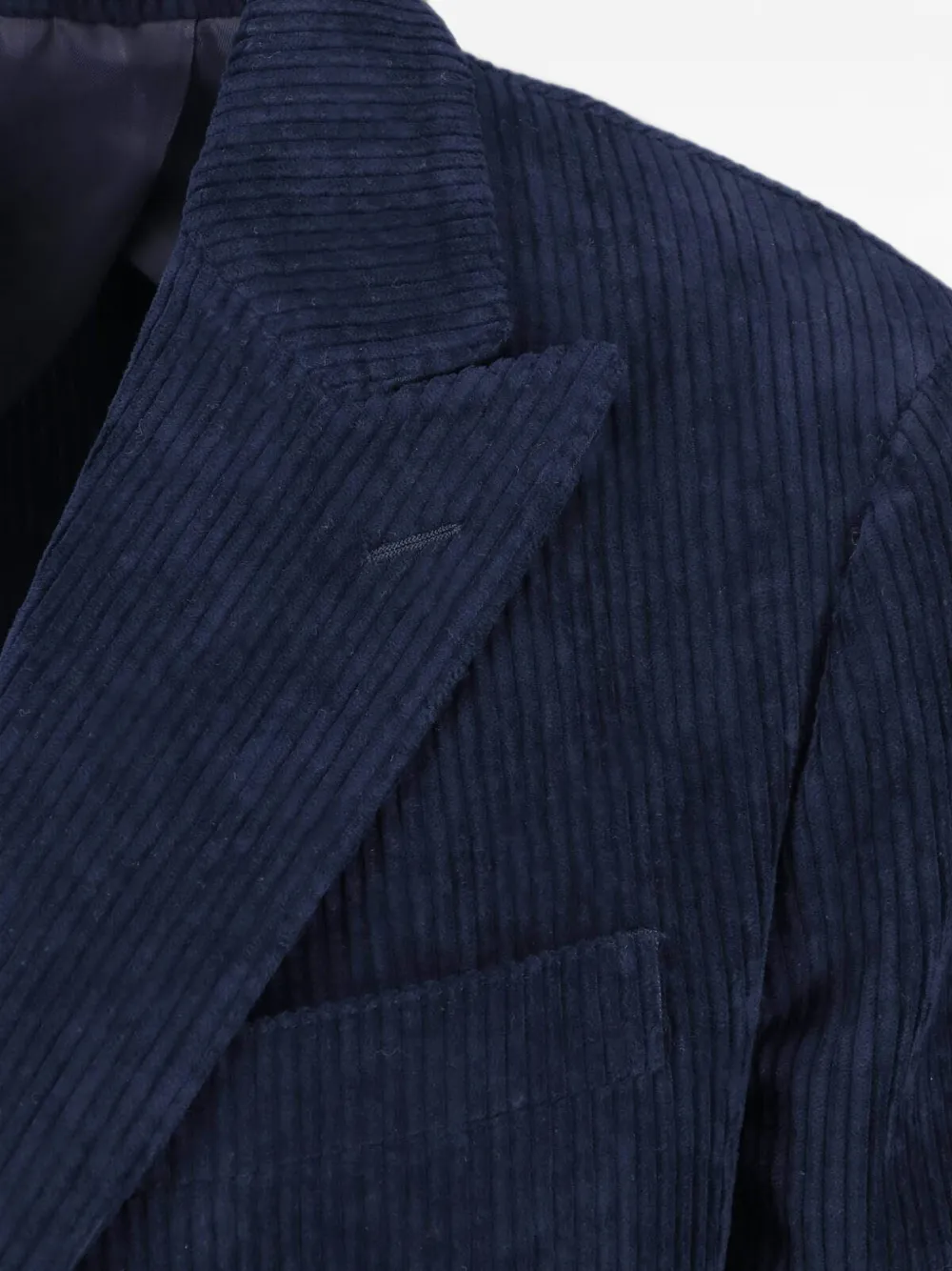 Lardini Ribfluwelen jack Blauw