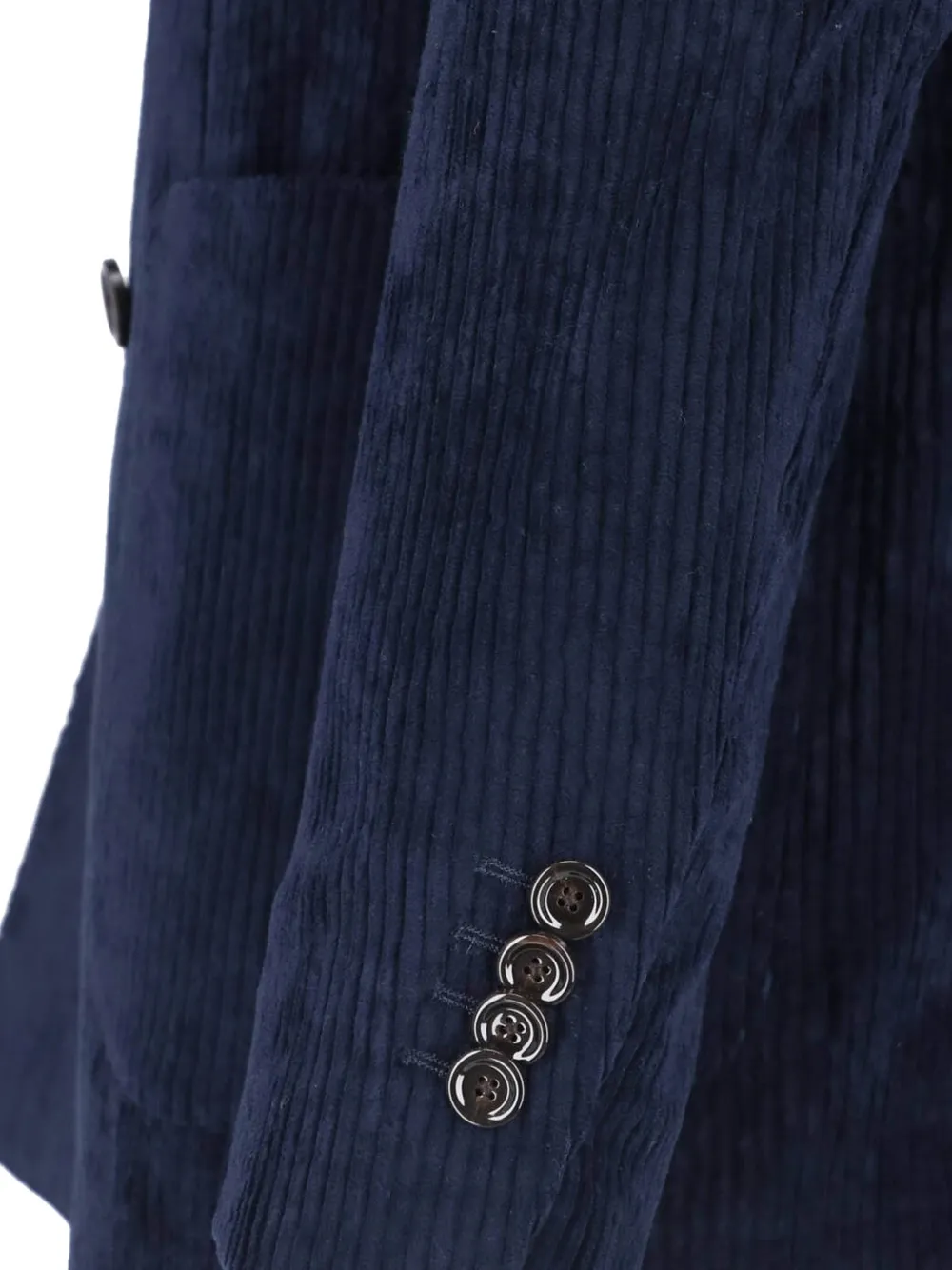 Lardini Ribfluwelen jack Blauw