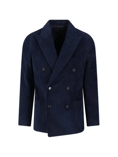 Lardini double-breasted corduroy jacket