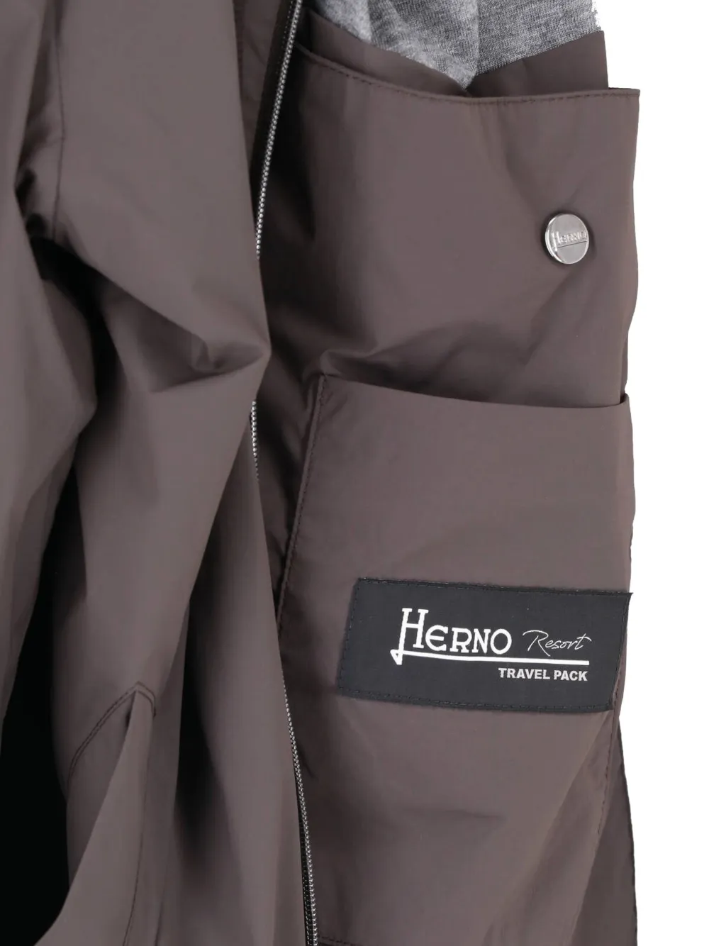 Herno drawstring hooded jacket Bruin