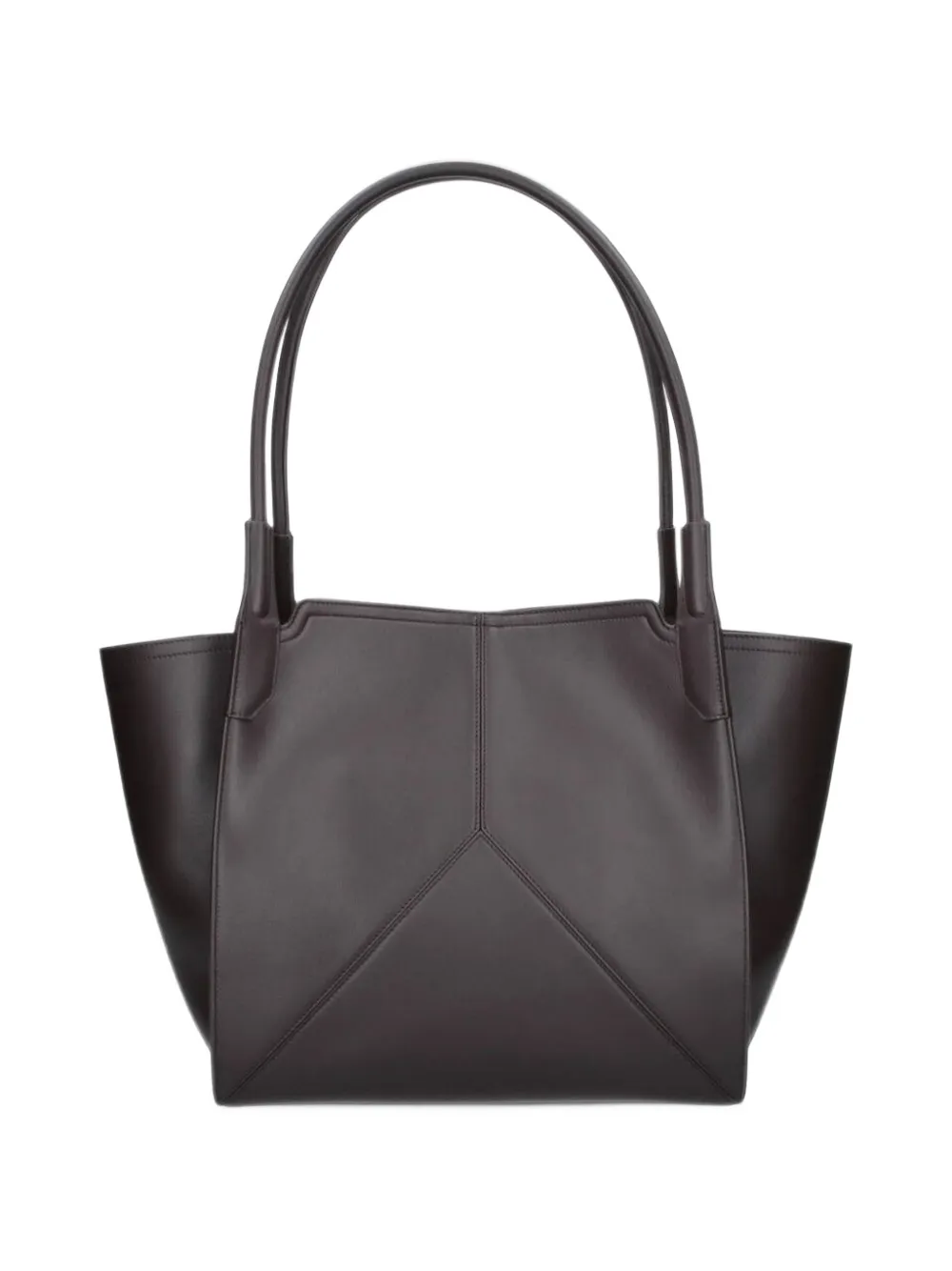 Victoria Beckham seam-detail leather shoulder bag Bruin