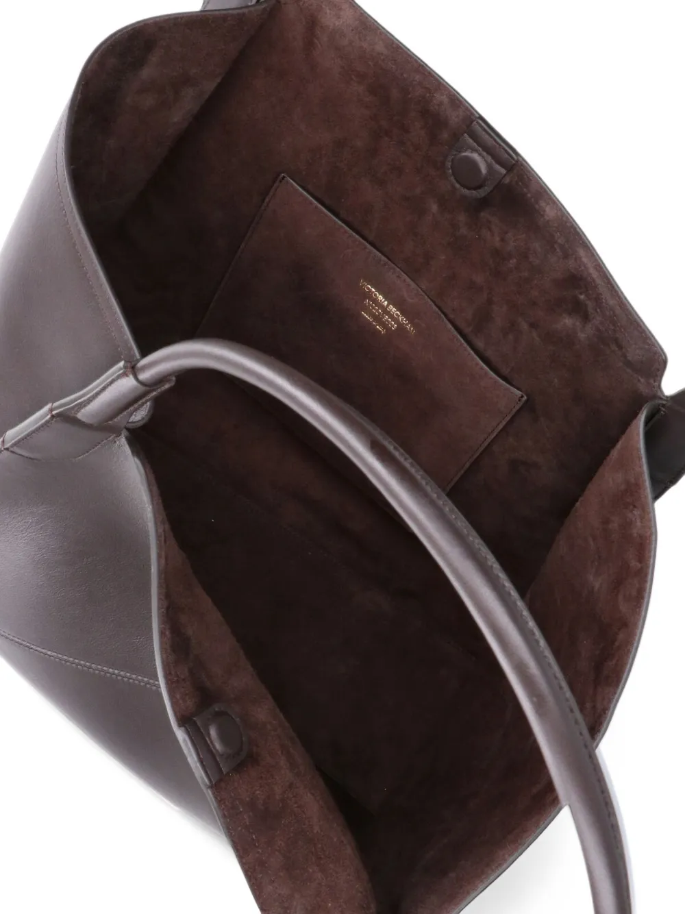 Victoria Beckham seam-detail leather shoulder bag Bruin