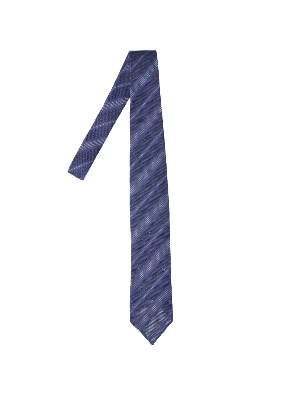 Cesare Attolini diagonal-stripe grenadine tie
