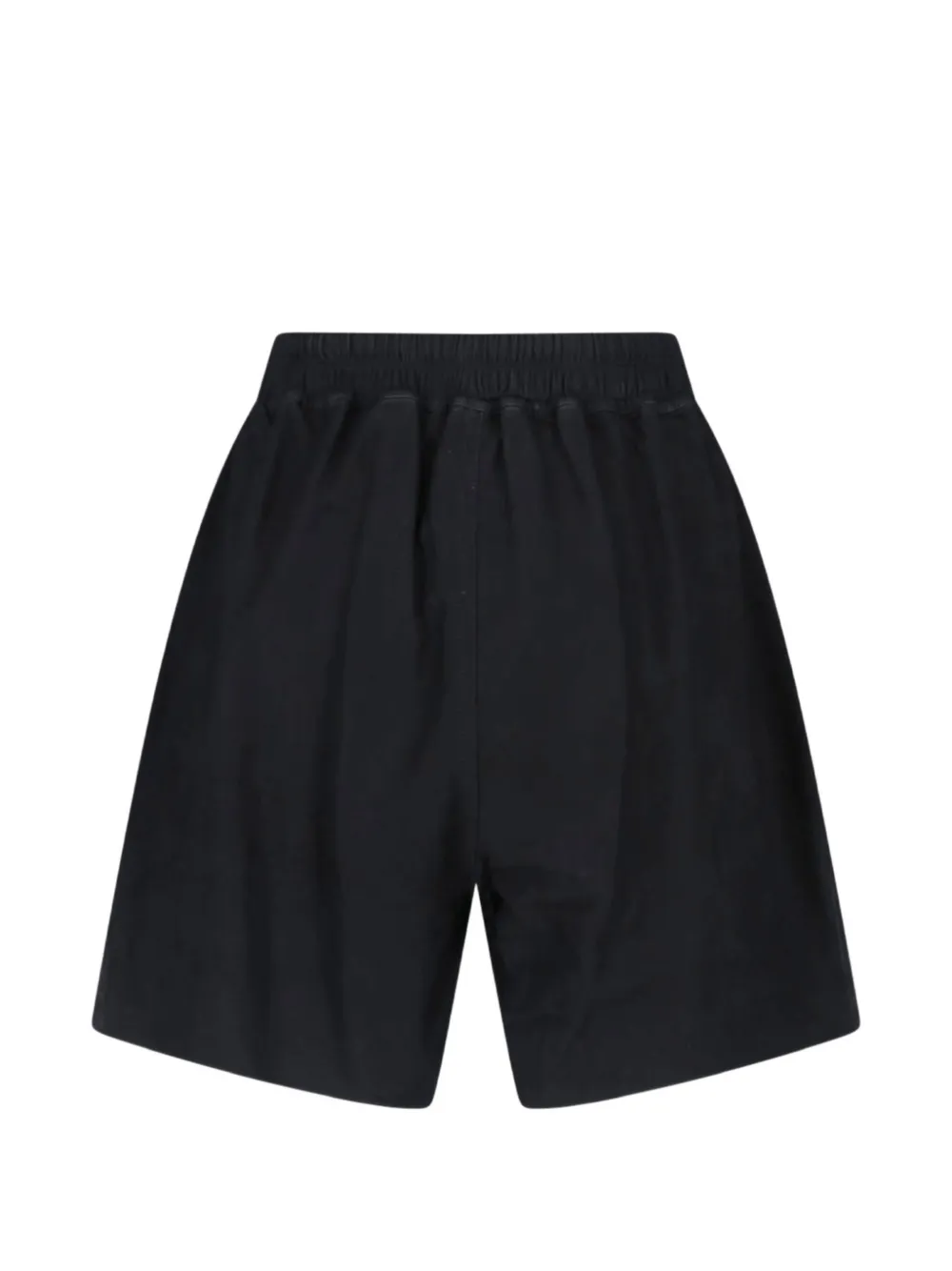 Rick Owens drawstring leather shorts Zwart