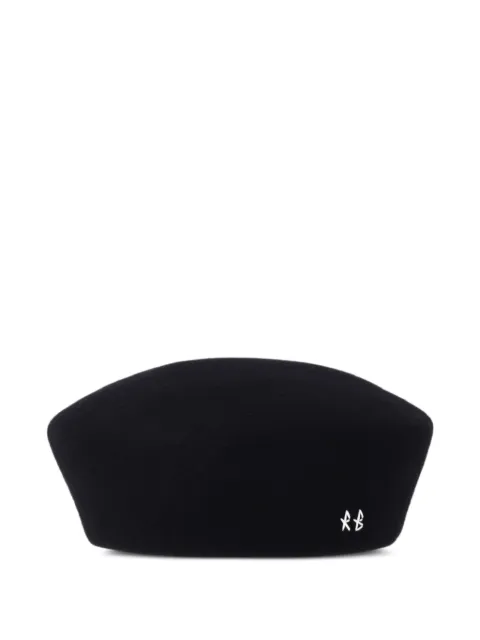 Ruslan Baginskiy logo-embroidered wool beret