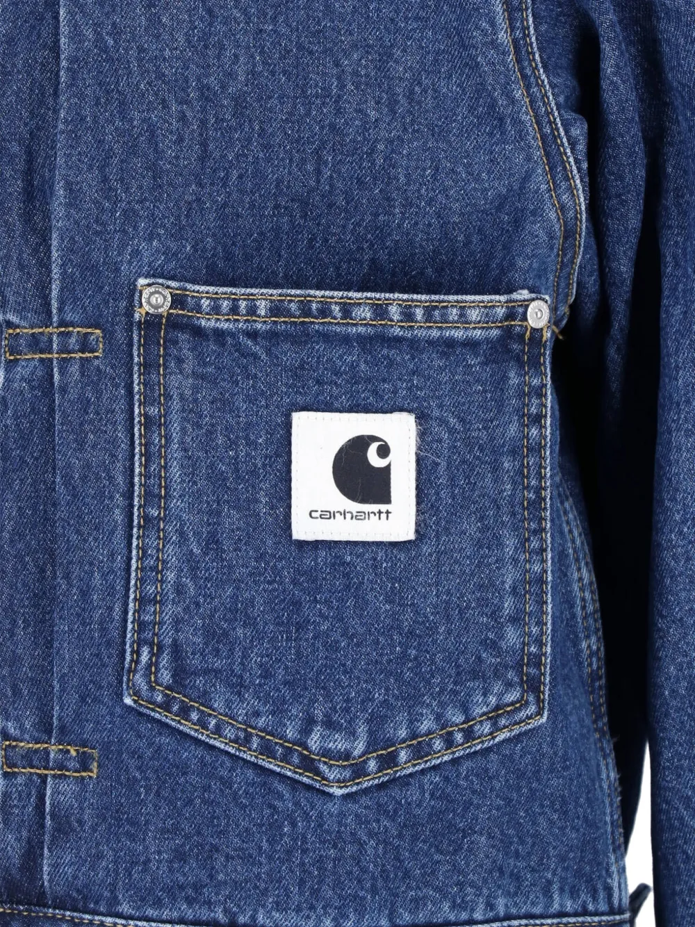 Carhartt WIP Belmar denim jack met logo-patch Blauw
