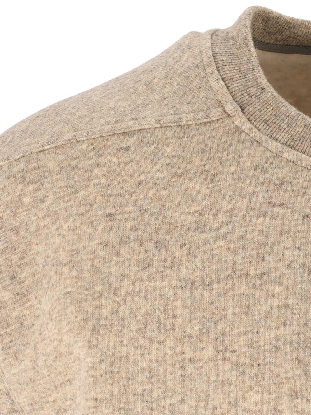 Rick Owens Gebreid T-shirt met ronde hals Beige