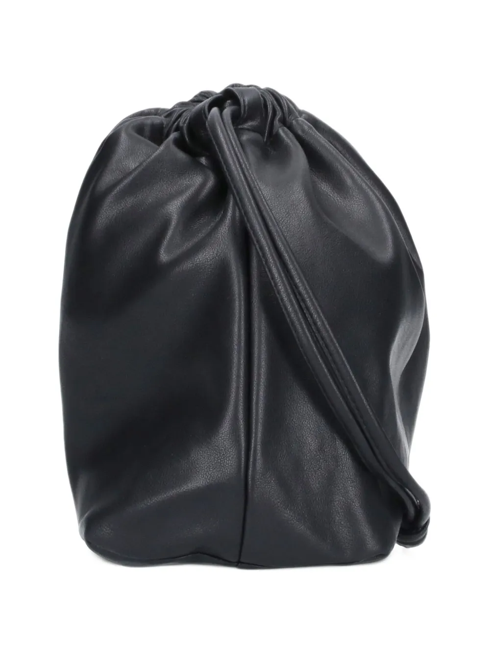 The Frankie Shop Morgan faux-leather small pouch black Zwart