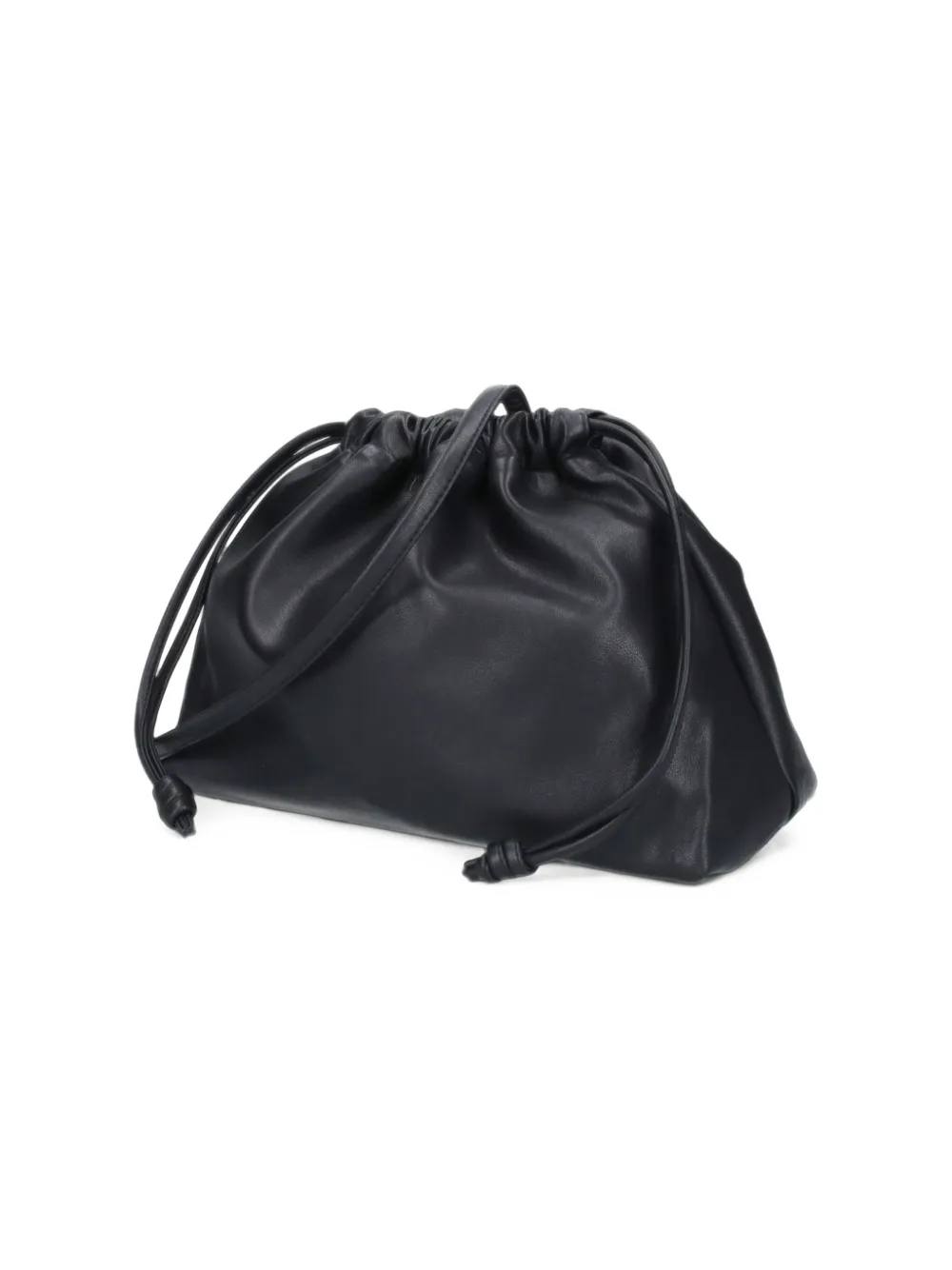 The Frankie Shop Morgan faux-leather small pouch black Zwart