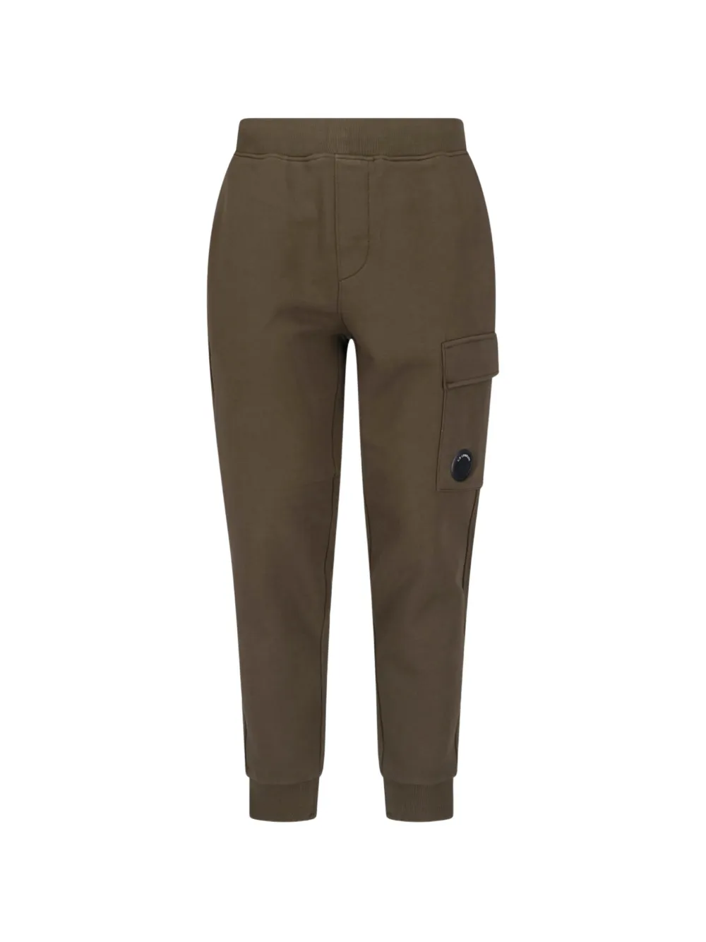 C.P. Company diagonal raised fleece Lens sweatpants - Verde
