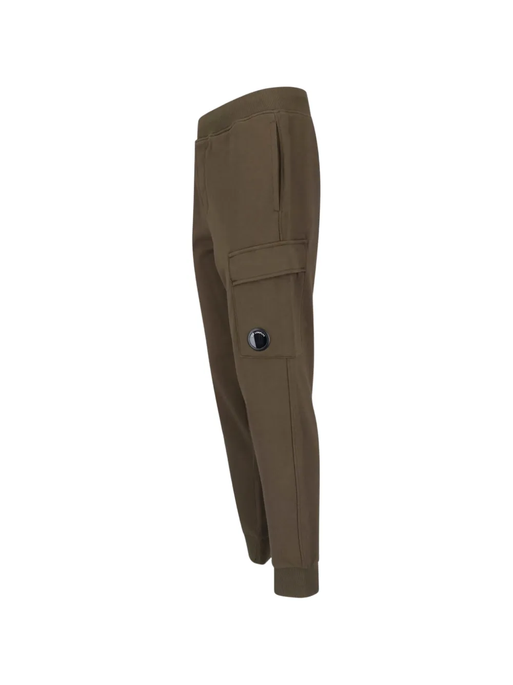C.P. Company Diagonal Raised Fleece Lens cargo trainingsbroek Groen