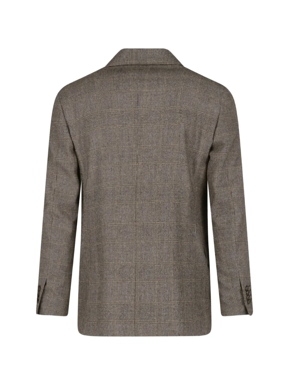 Lardini x Sugar jack met Prince of Wales-ruit en dubbele rij knopen Bruin