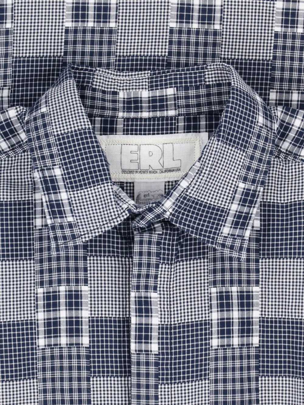 ERL Geruit shirt Blauw