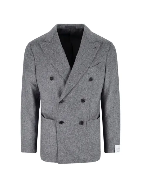 Caruso double-breasted wool jacket