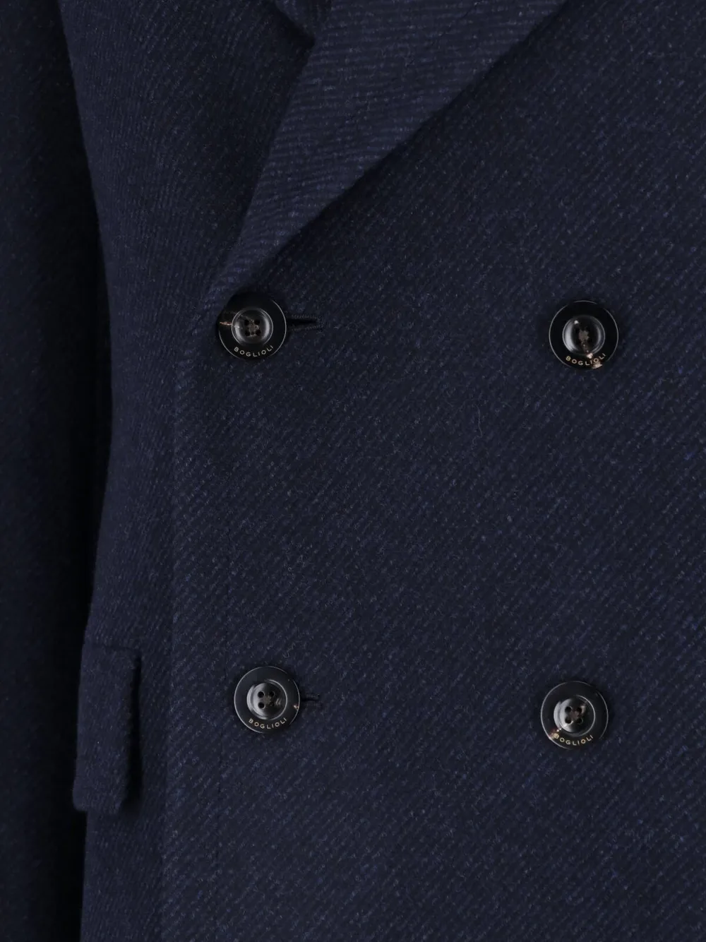 Boglioli double-breasted coat Blauw
