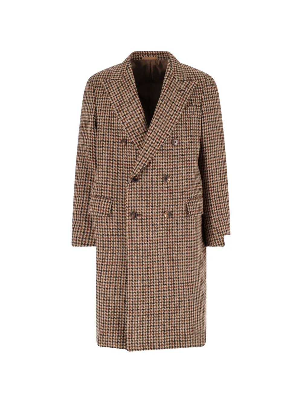 Caruso double-breasted wool coat