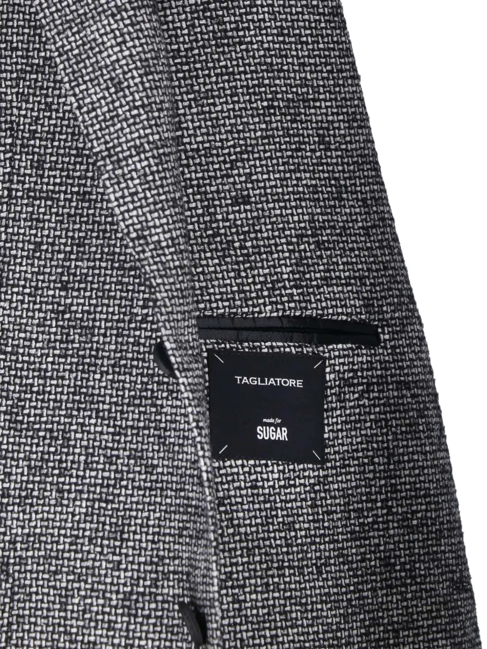 Tagliatore Geweven blazer met enkele rij knopen Grijs