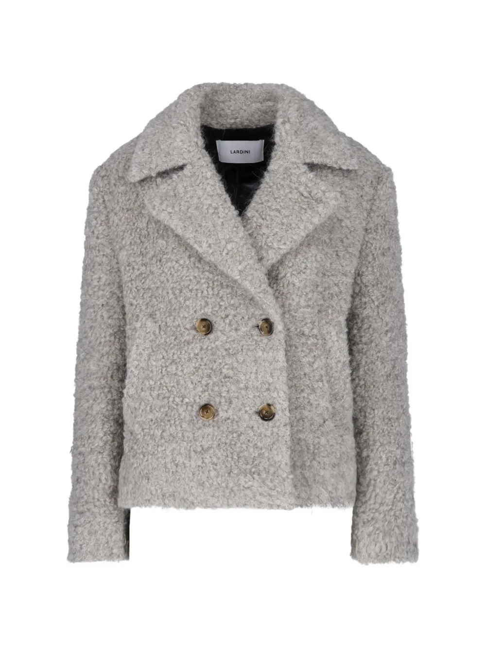 Lardini double-breasted bouclé jacket