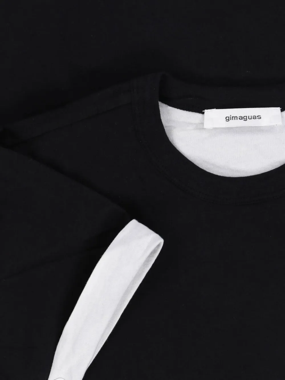 Gimaguas layered-effect T-shirt Zwart