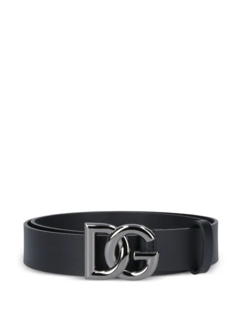 Dolce & Gabbana DG-logo leather belt
