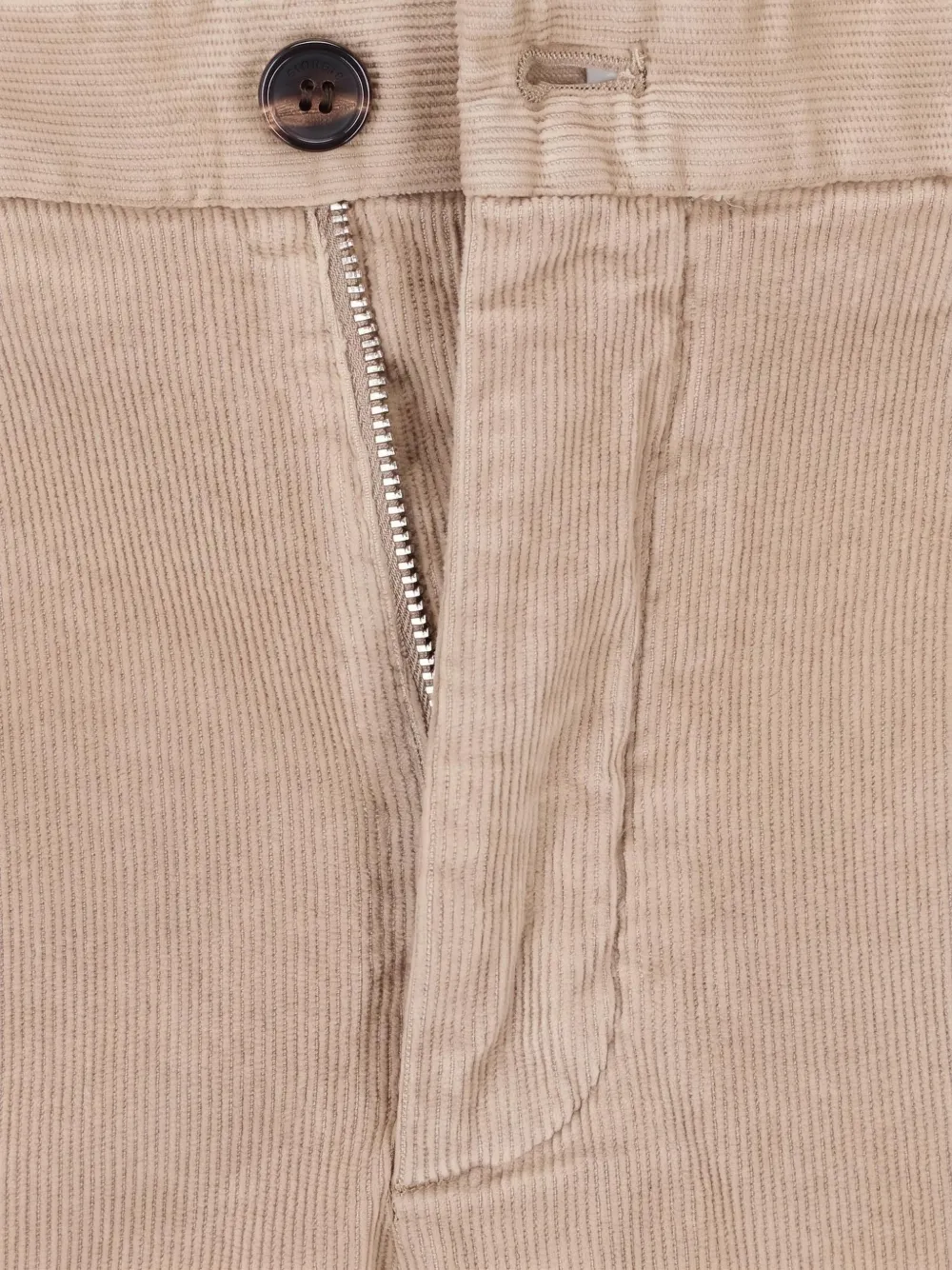 Incotex pleated corduroy trousers Beige