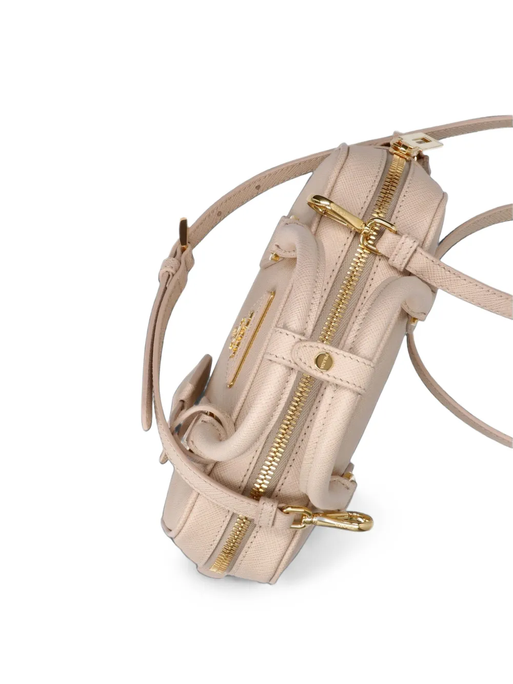 Prada Saffiano leather shoulder bag Beige