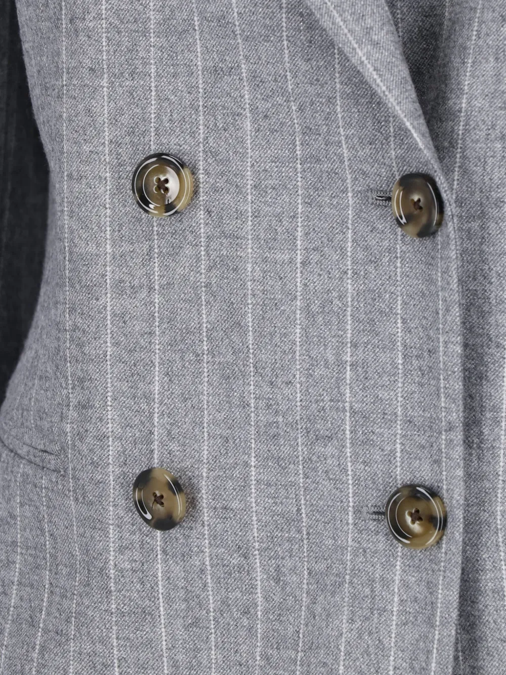 Lardini pinstripe double-breast blazer Grijs