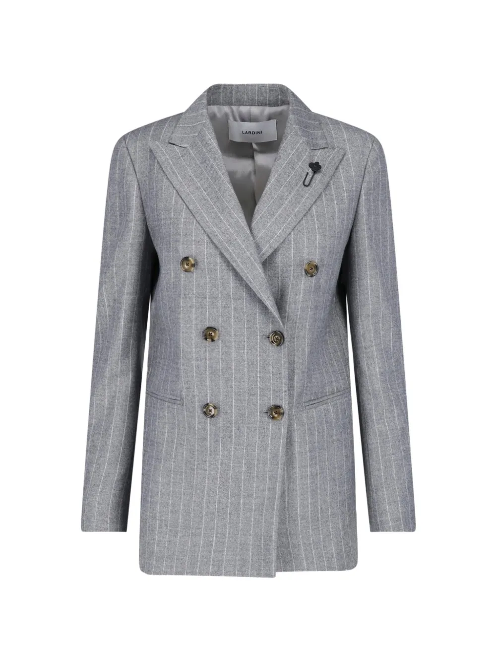 Lardini pinstripe double-breast blazer - Grau