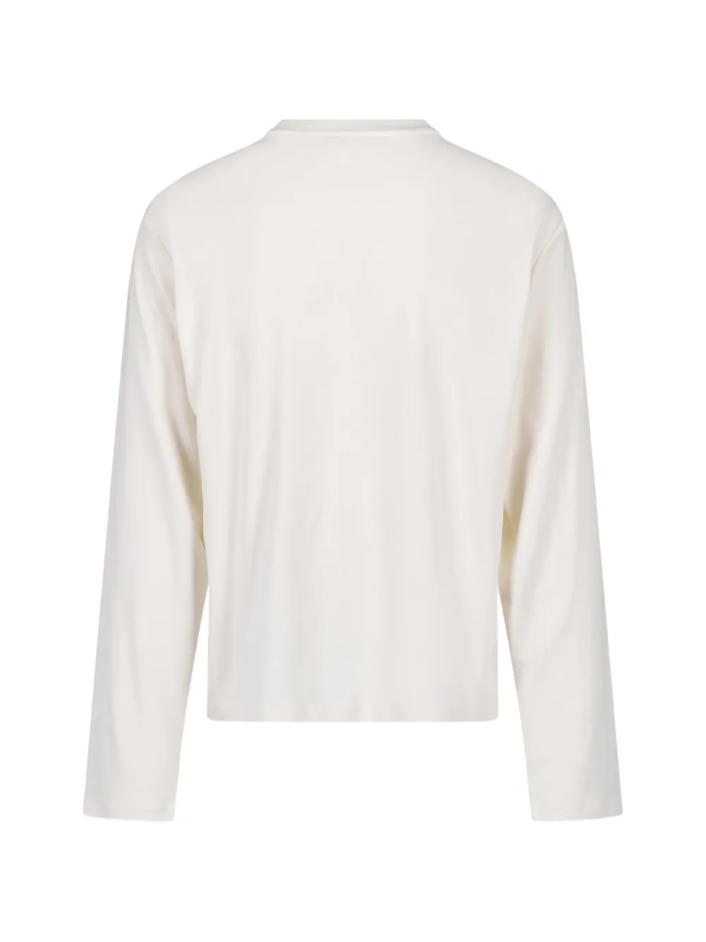 Jil Sander dot-embroidery long-sleeve T-shirt Beige