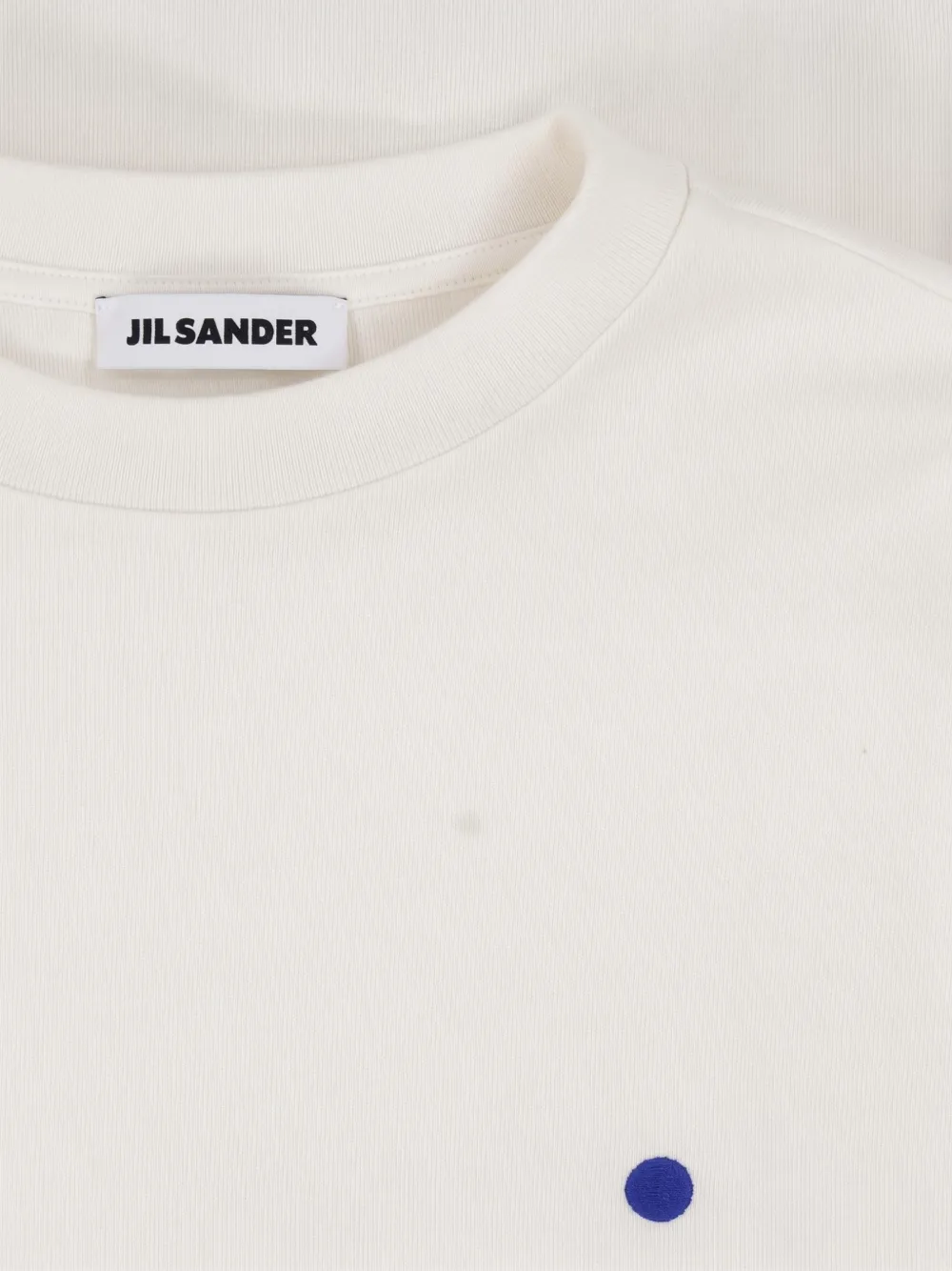 Jil Sander dot-embroidery long-sleeve T-shirt Beige