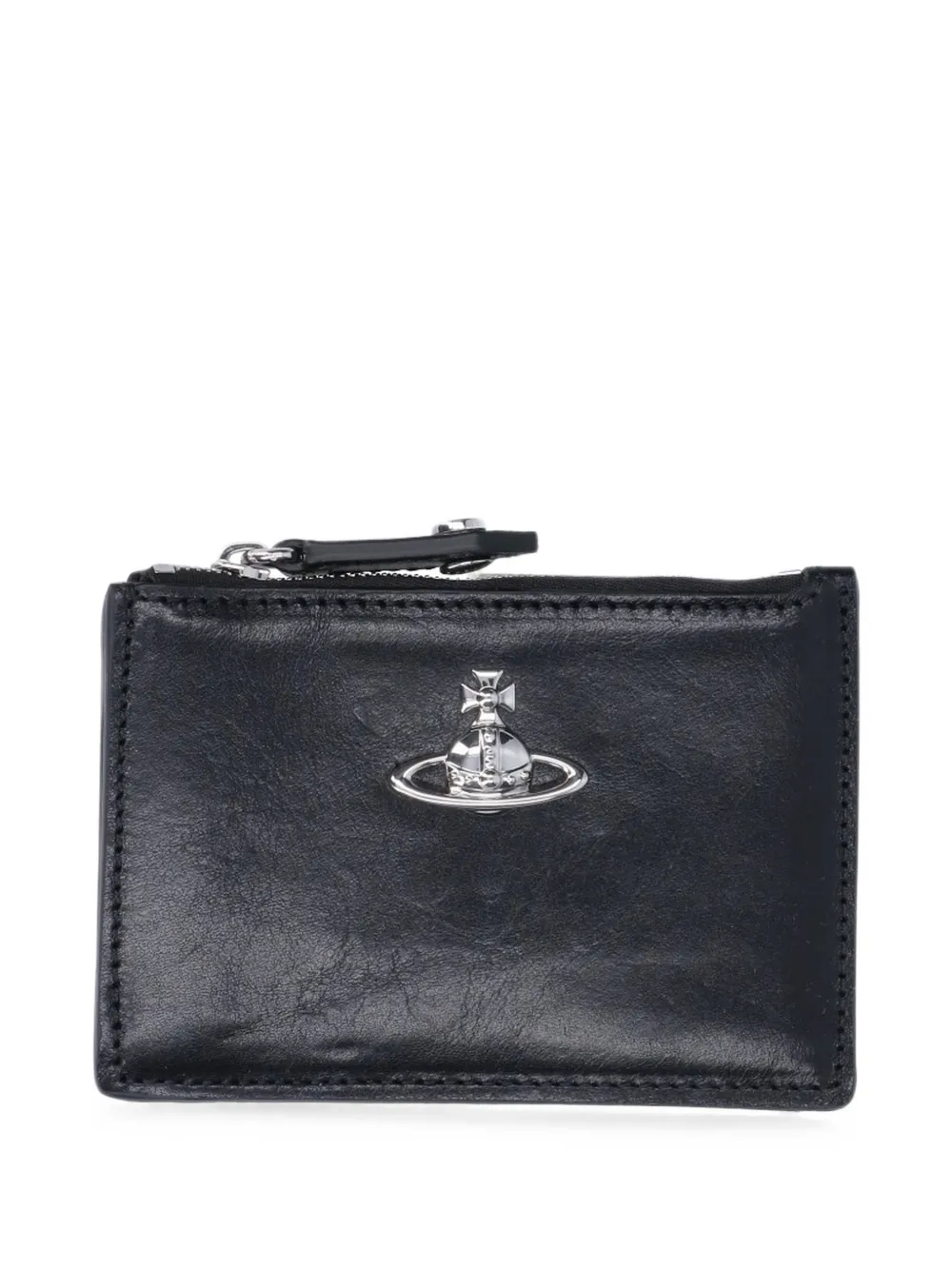 Vivienne Westwood Orb plaque card holder - Nero