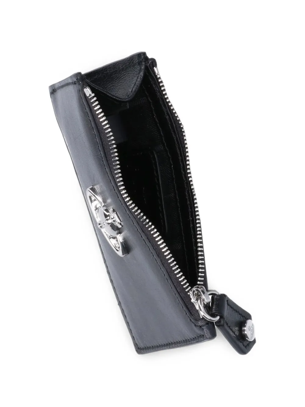 Vivienne Westwood Orb plaque card holder Zwart