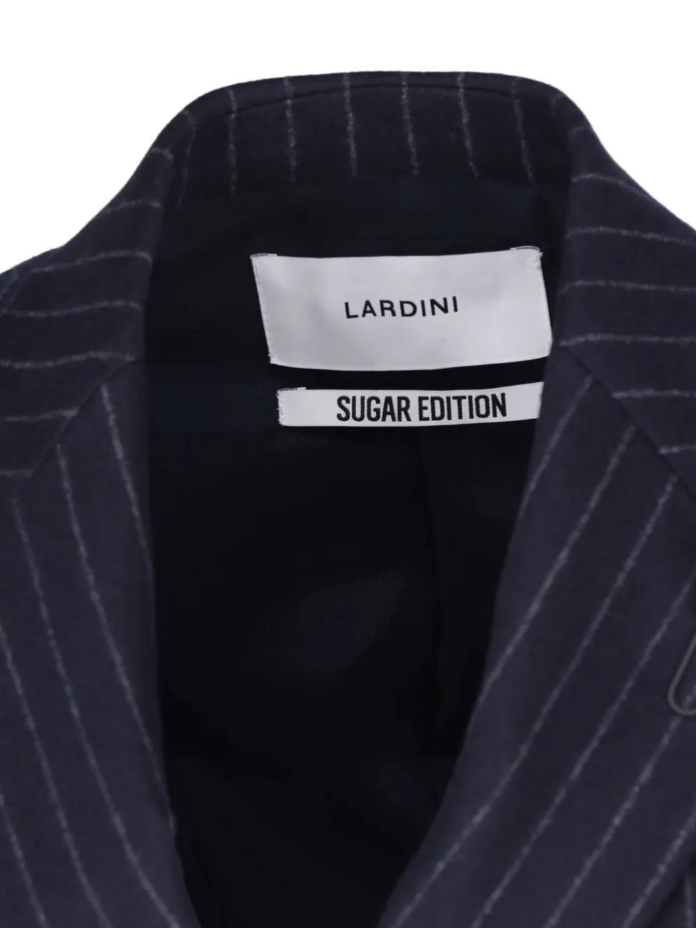 Lardini Blazer met krijtstreep en dubbele rij knopen Blauw