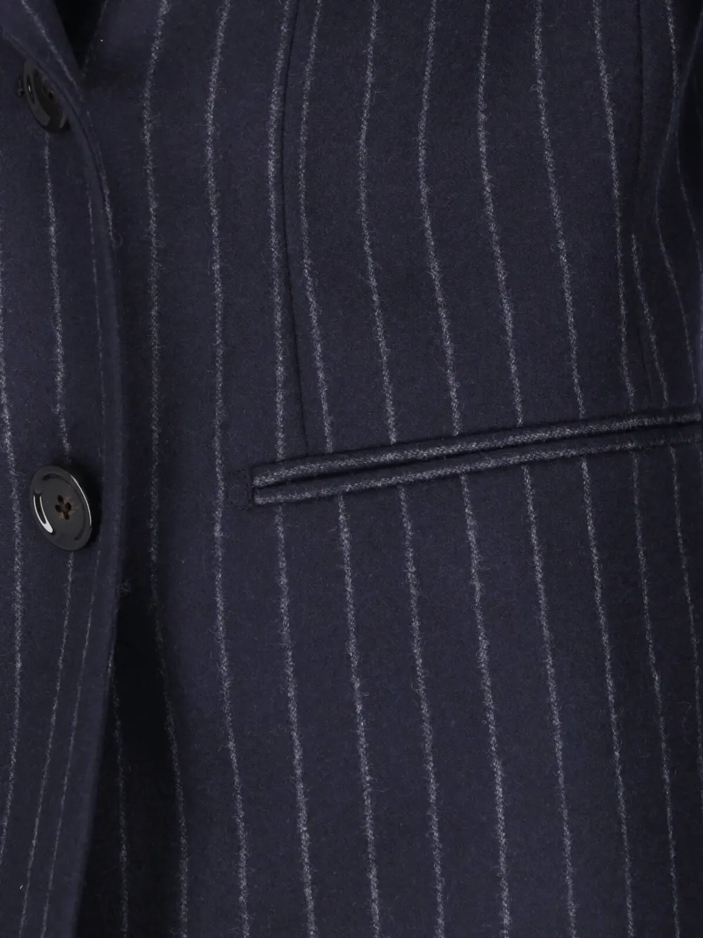 Lardini Blazer met krijtstreep en dubbele rij knopen Blauw