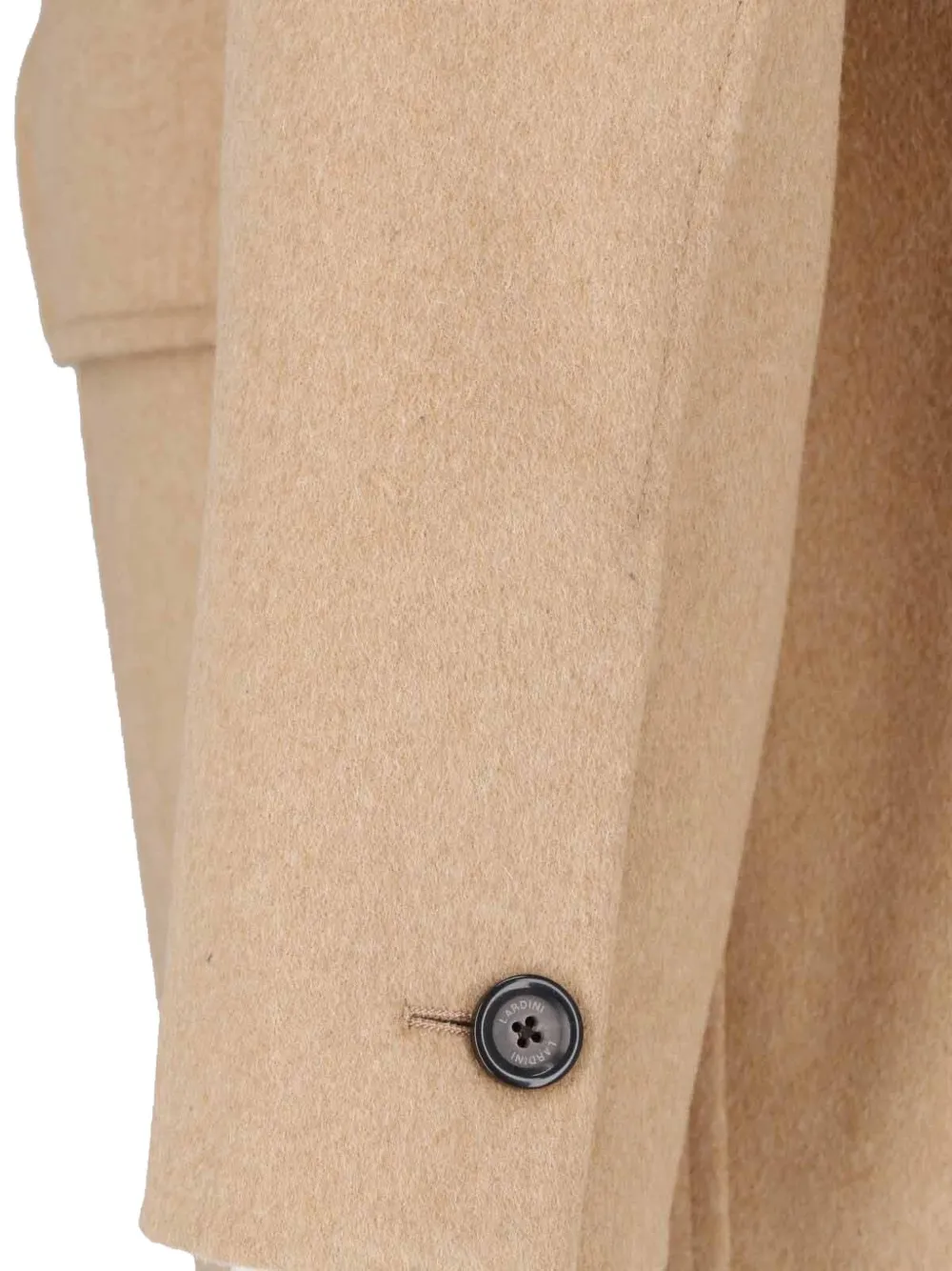 Lardini Wollen jas met rits Bruin