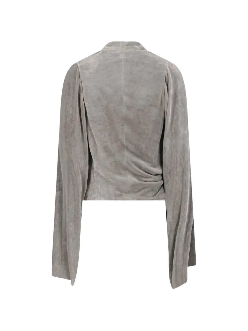 Rick Owens knot-detail long-sleeve top Grijs