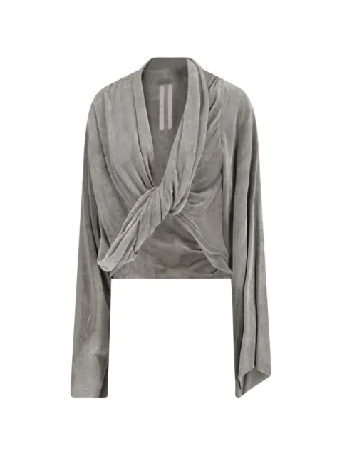 Rick Owens knot-detail long-sleeve top