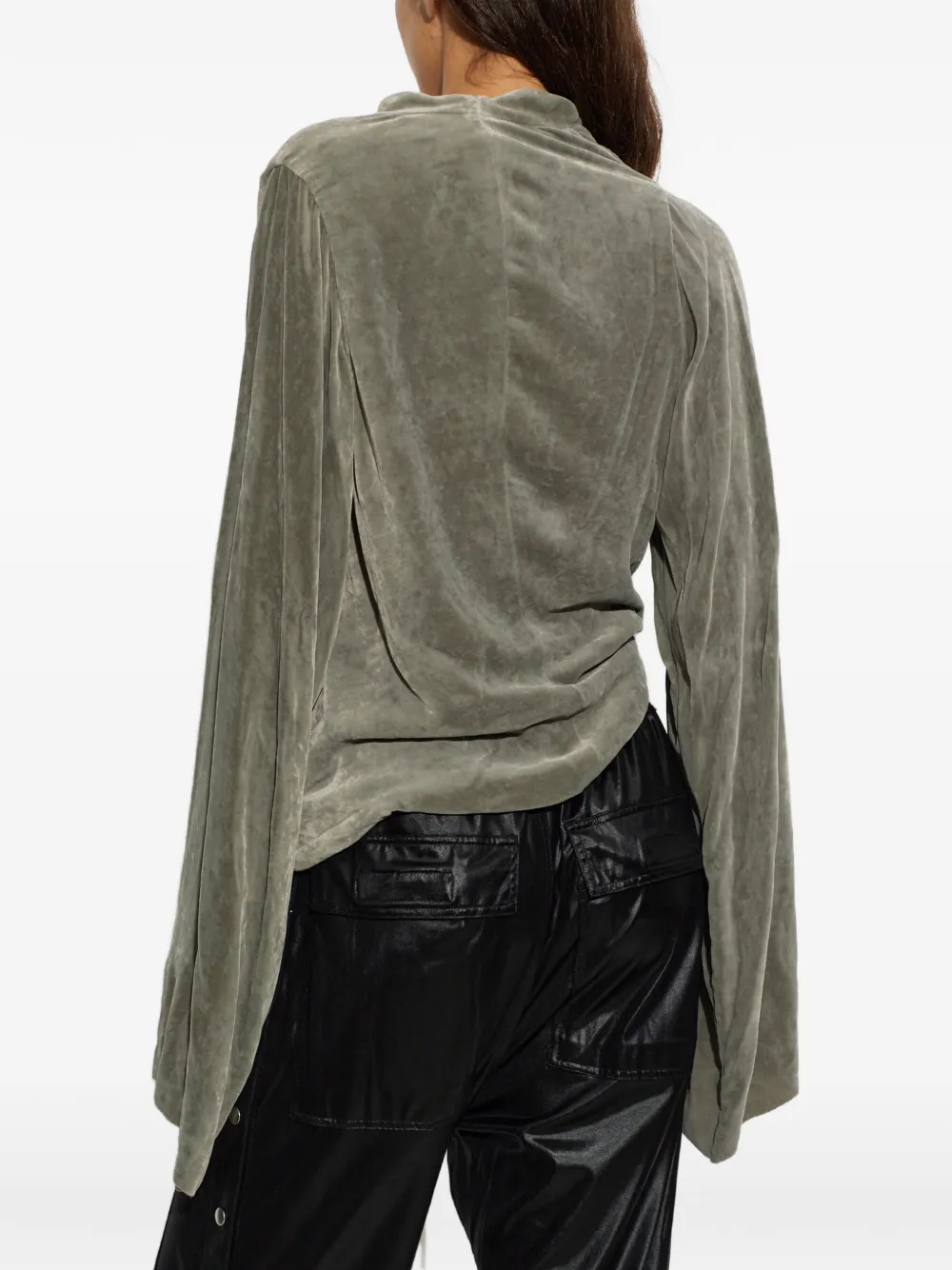 Rick Owens Top met geknoopt detail Grijs