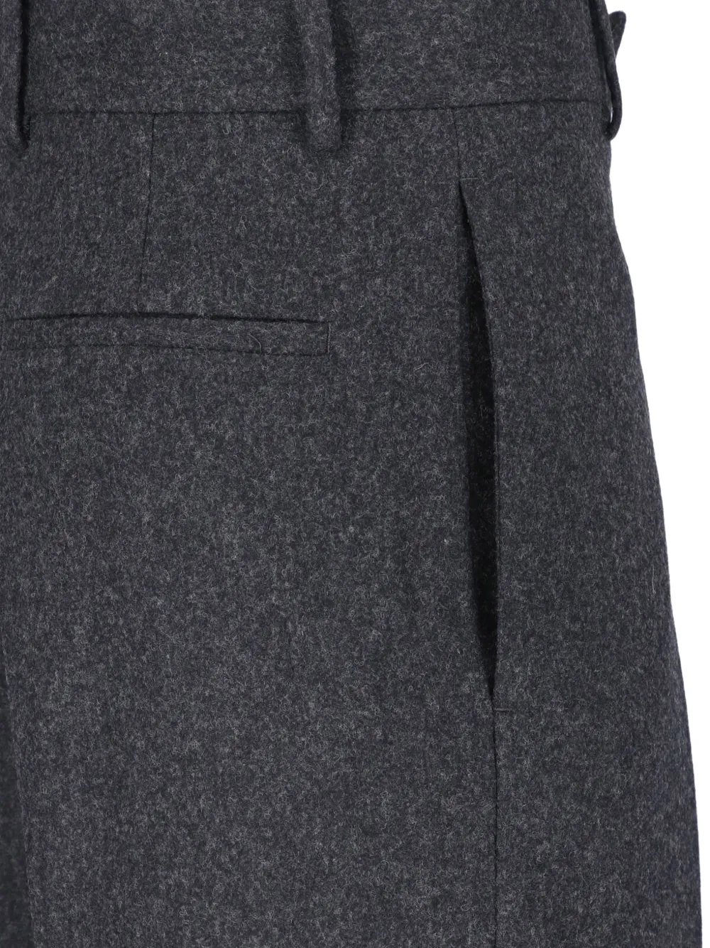 Jil Sander Straight wollen broek Grijs