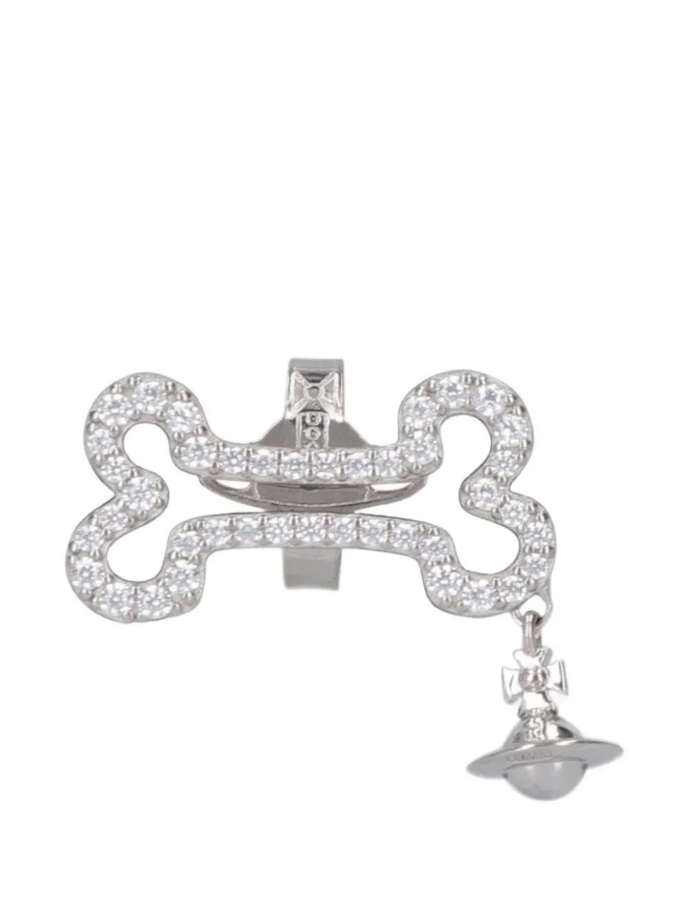 Vivienne Westwood crystal-embellished orb-pendant earrings