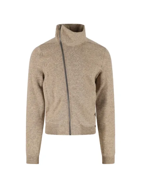 Rick Owens Tower Bauhaus asymmetric-zip funnel-neck sweater