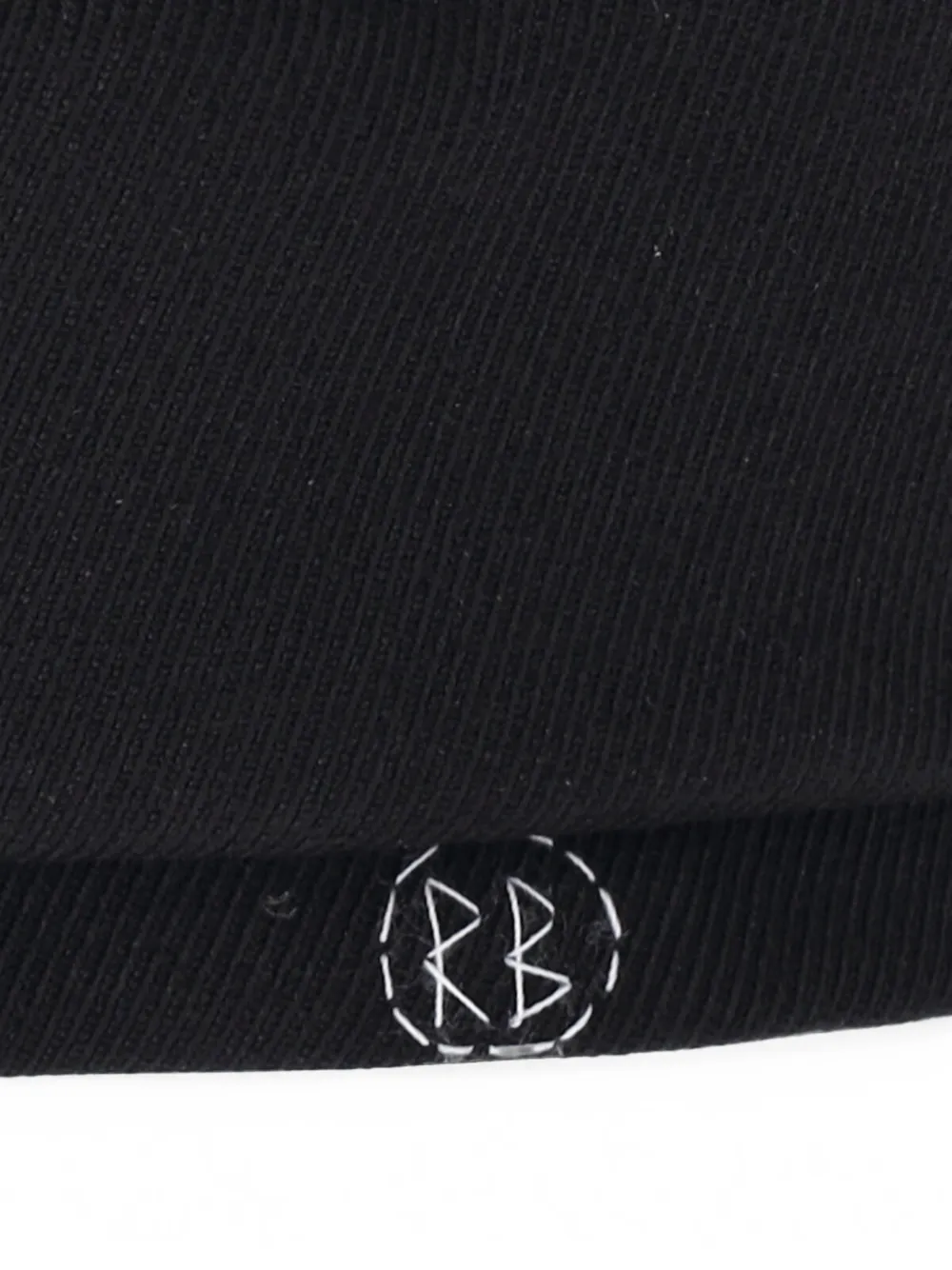 Ruslan Baginskiy Baret met geborduurd logo Zwart