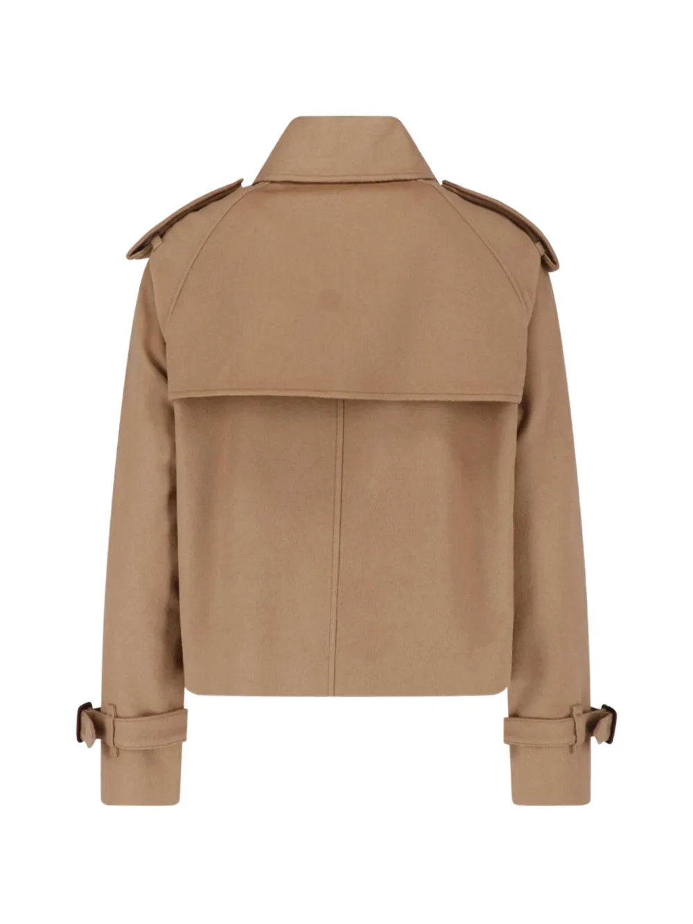 Burberry Mayfair cropped kasjmier trenchcoat Beige